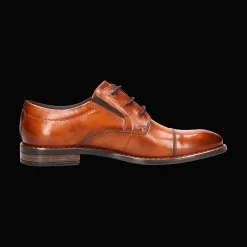 Leder Business Schnürer cognac