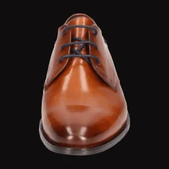 Leder Business Schnürer cognac