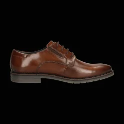 Leder Business Schnürer cognac