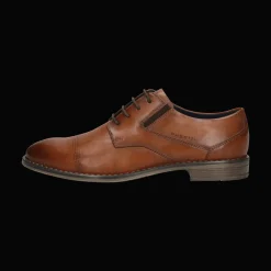 Leder Business Schnürer cognac