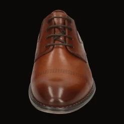 Leder Business Schnürer cognac