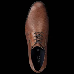 Leder Business Schnürer cognac