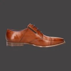 Leder Business Schnürer cognac