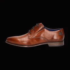 Leder Business Schnürer cognac
