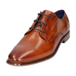Leder Business Schnürer cognac