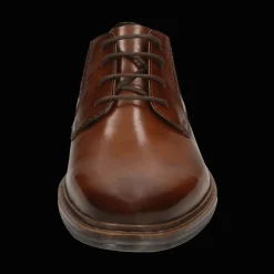 Leder Business Schnürer cognac