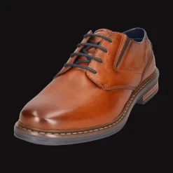 Leder Business Schnürer cognac