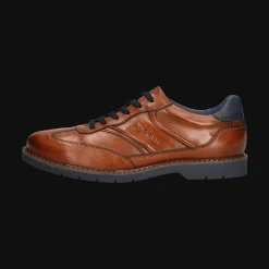 Leder Business Schnürer cognac