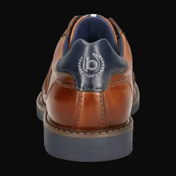 Leder Business Schnürer cognac