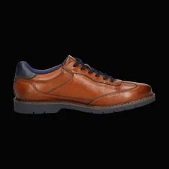 Leder Business Schnürer cognac