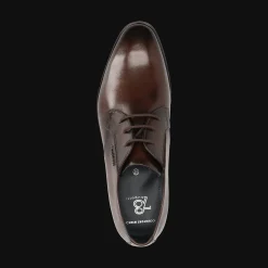 Leder Business Schnürer dunkelbraun