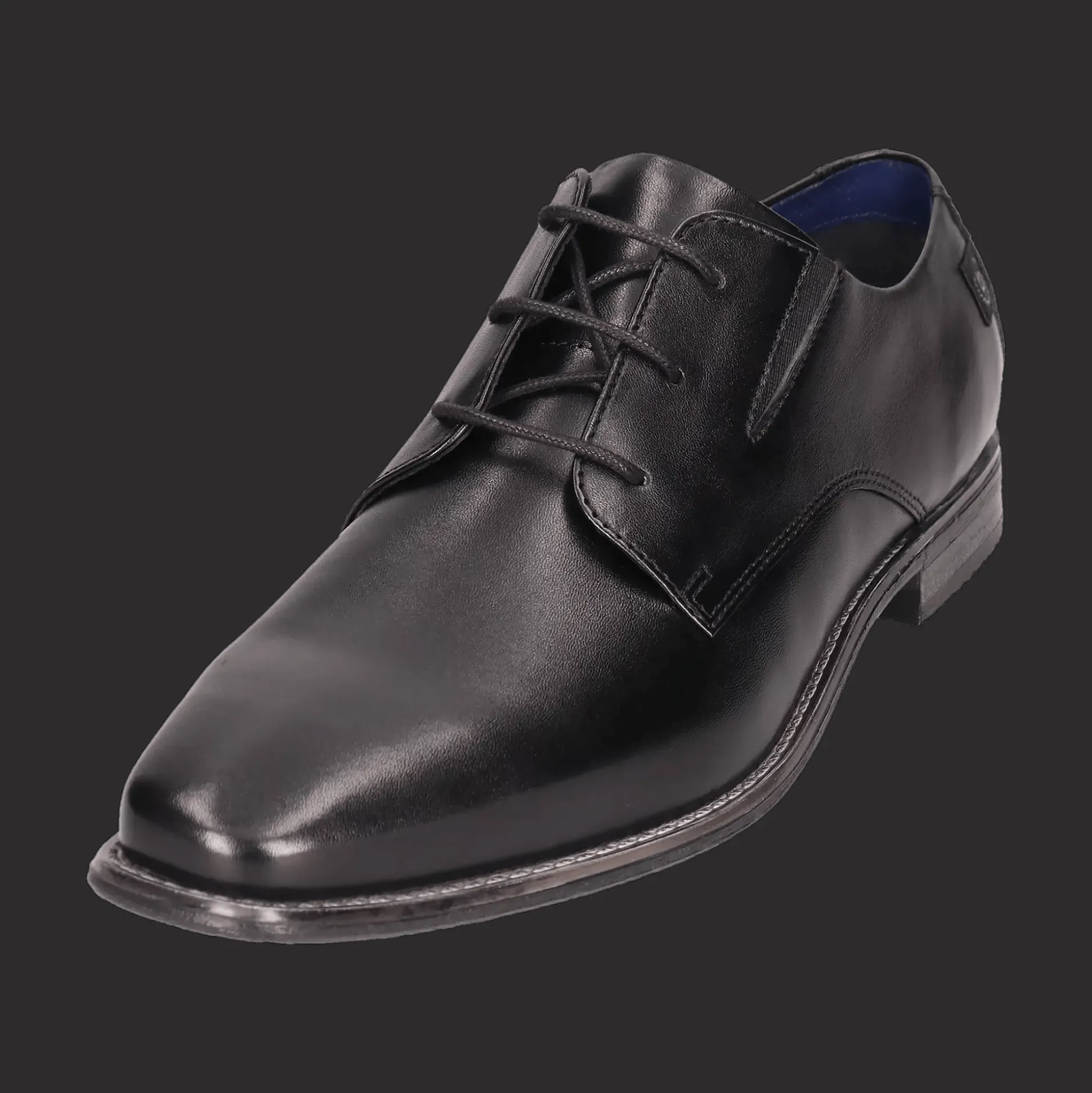Leder Business Schnürer schwarz