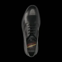 Leder Business Schnürer schwarz