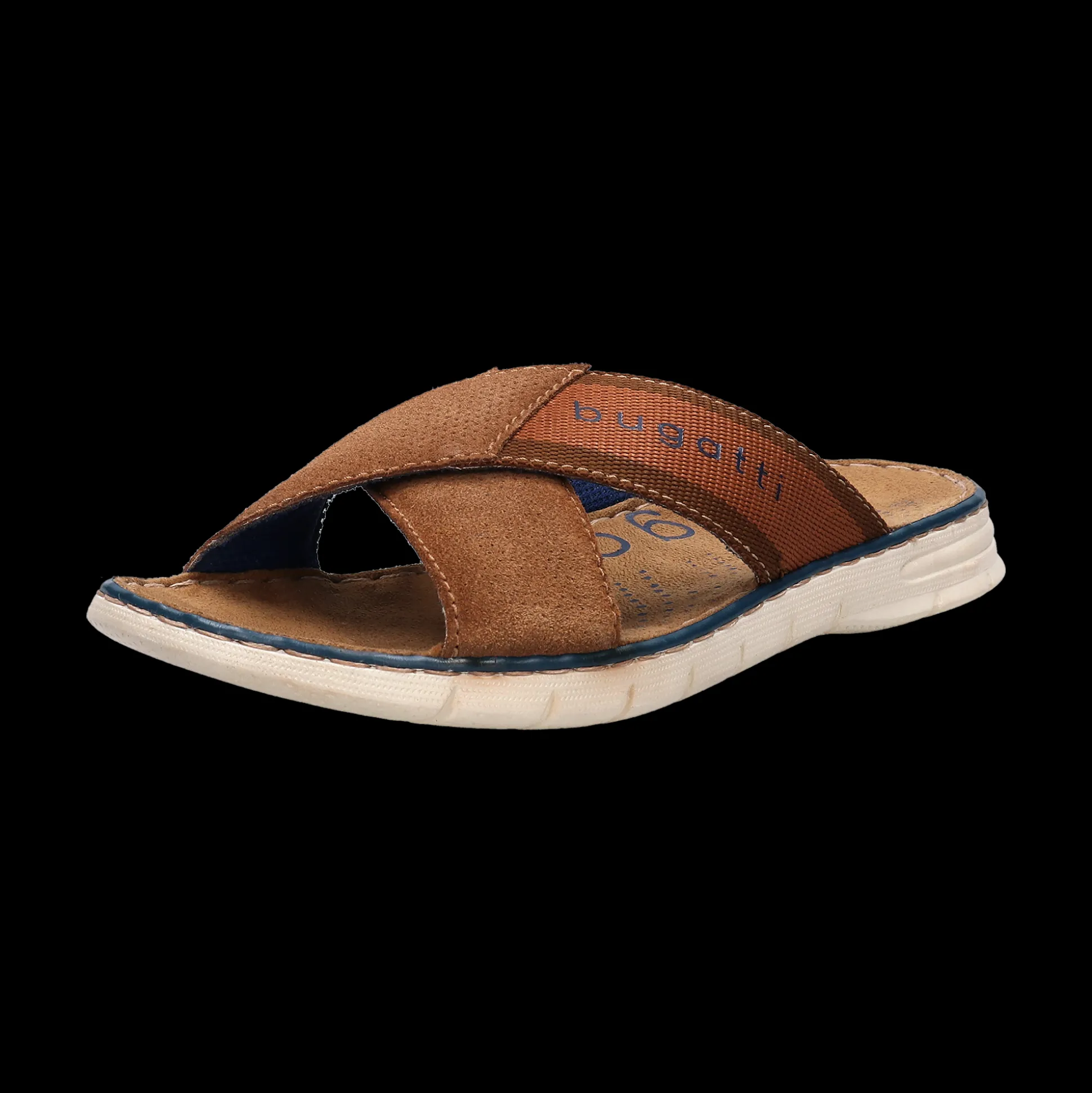 Leder Pantoletten cognac