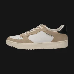 Leder Schnürer beige