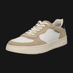 Leder Schnürer beige