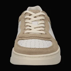 Leder Schnürer beige