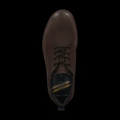 Leder Schnürer dunkelbraun