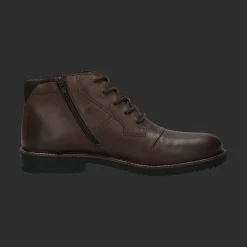 Leder Schnürstiefel braun