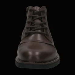 Leder Schnürstiefel braun