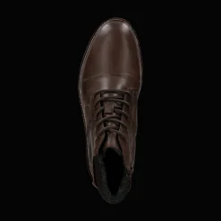Leder Schnürstiefel braun