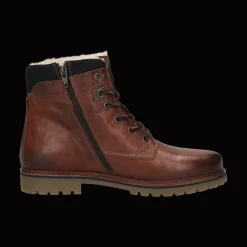 Leder Schnürstiefel braun
