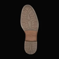 Leder Schnürstiefel cognac