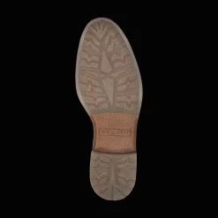 Leder Schnürstiefel cognac