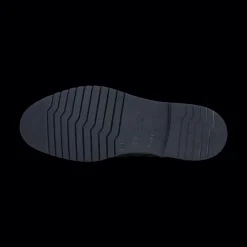 Leder Schnürstiefel dunkelblau