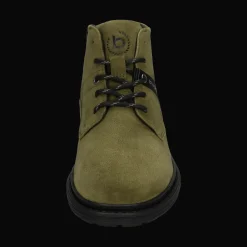 Leder Schnürstiefel dunkelgrün