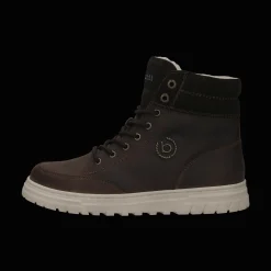 Leder Schnürstiefel dunkelbraun