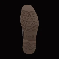 Leder Schnürstiefel dunkelbraun