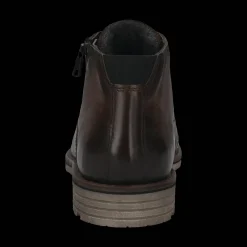 Leder Schnürstiefel dunkelbraun