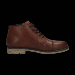 Leder Schnürstiefel mittelbraun