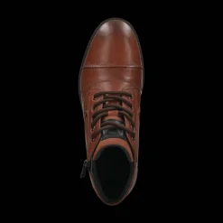 Leder Schnürstiefel mittelbraun