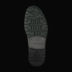 Leder Schnürstiefel schwarz