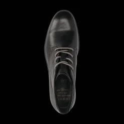 Leder Schnürstiefel schwarz