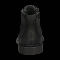 Leder Schnürstiefel schwarz