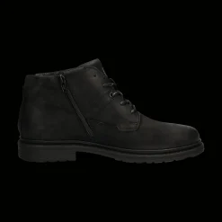 Leder Schnürstiefel schwarz