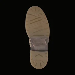 Leder Schnürstiefel taupe