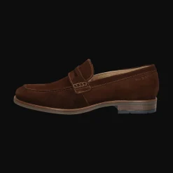 Leder Slip on dunkelbraun