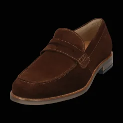 Leder Slip on dunkelbraun