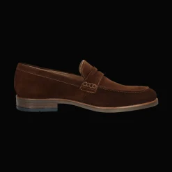 Leder Slip on dunkelbraun