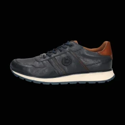 Leder Sneaker dunkelblau