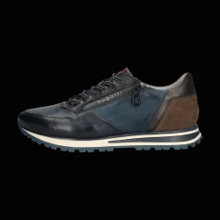 Leder Sneaker dunkelblau