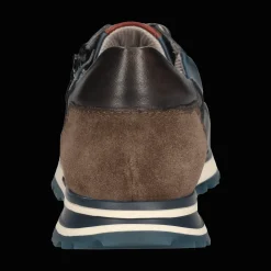 Leder Sneaker dunkelblau