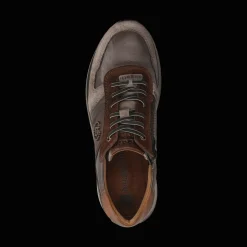 Leder Sneaker grau