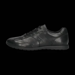 Leder Sneaker schwarz