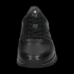 Leder Sneaker schwarz