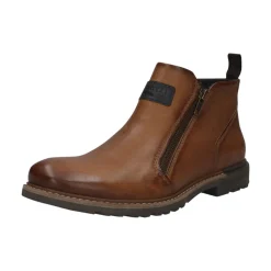 Leder Stiefel cognac